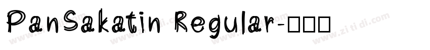 PanSakatin Regular字体转换